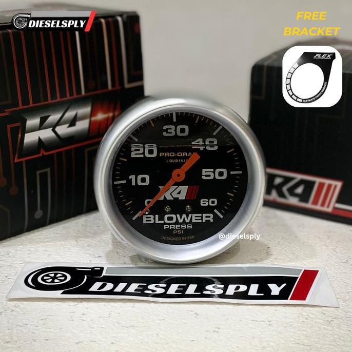 Promo Boost Meter R4 Classic 60 PSI Innova/Fortuner/Pajero FREE Bracket Diskon