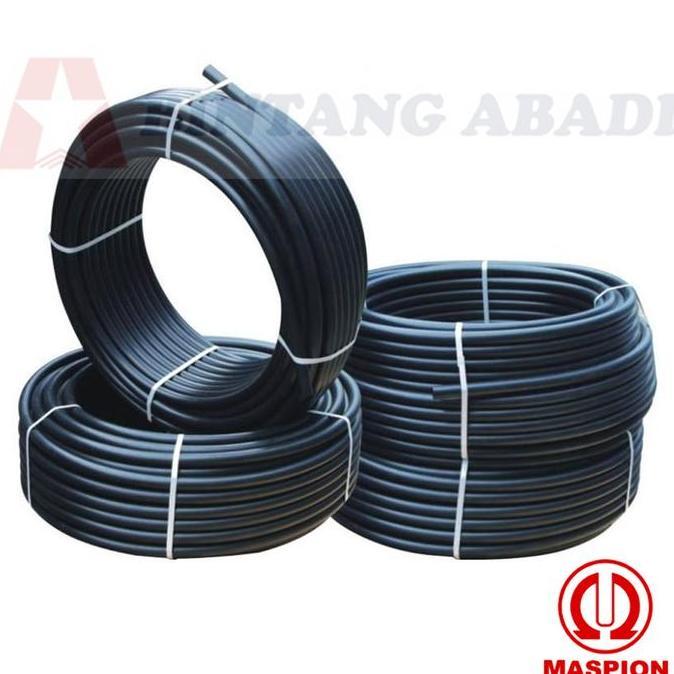 Maspion Pipa HDPE HItam 1/2" (20 mm) Rol 250 Meter Selang Irigasi PE