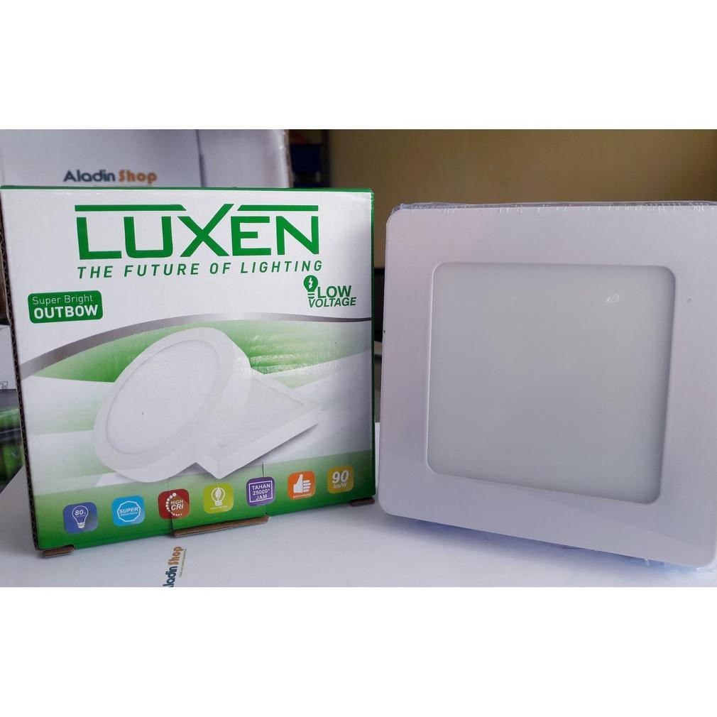 LAMPU TEMPEL DOWNLIGHT LED PANEL 6W 6WAT 6WATT SQUARE KOTAK DOWN LIGHT LUXEN AS27