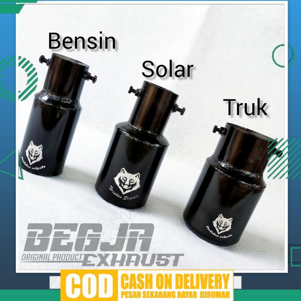 Bundling Knalpot Srigala Sistem Baut Black Bensin/Solar/Truk