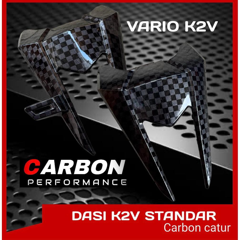 Ready Stock Dasi Vario 125 New K2V Carbon Catur - Dasi Buta Vario 125 New Dasi Vario 125 New
