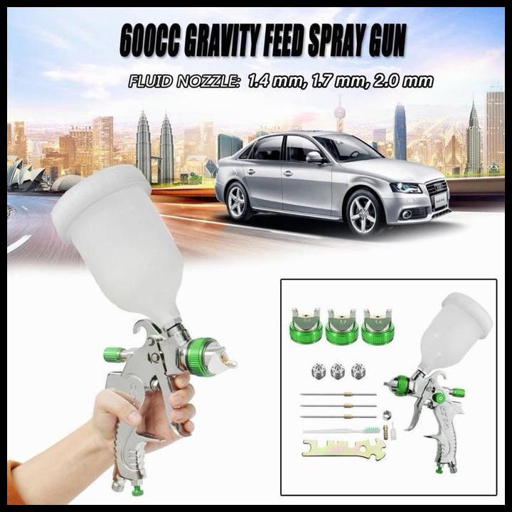 Terlaris Spray Gun Hvlp W601 H2008 Tiga Nozzle Good Quality