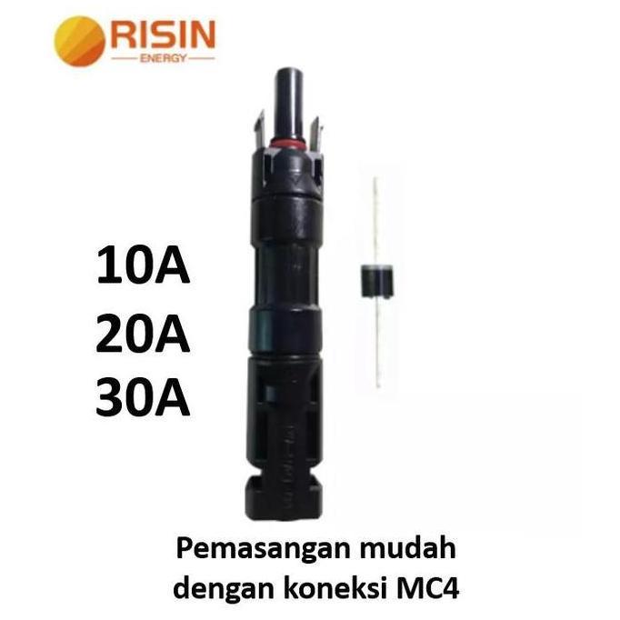 MC4 Dioda Inline Connector for Solar Panel Surya 20A