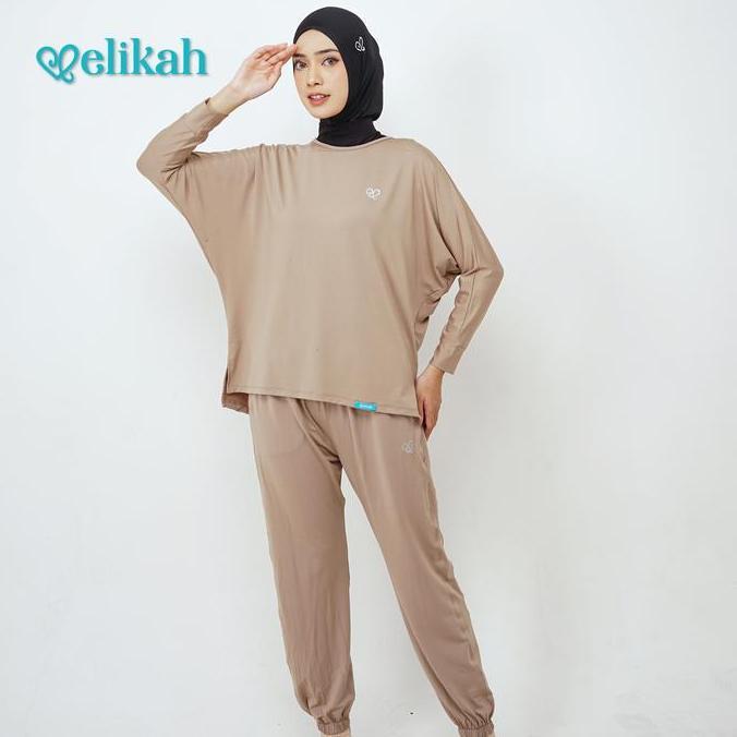 Veil- New- [Terbaru] Elikah One Set Baju Olahraga Nita Muslim Elsanum Sport Polynilon