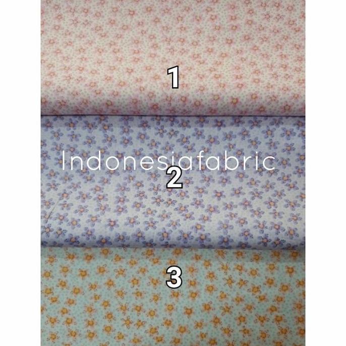 Kain Bahan 0.5 Meteran Katun Jepang Tokai Senko Motif Michiko