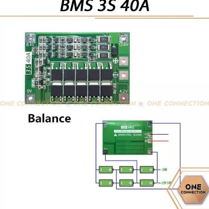 LITHIUM BATTERY 18650 BMS 3S 40A CHARGER BMS PROTECTION BOARD BALANCE FORSALE