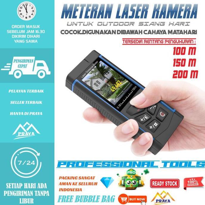 meteran laser kamera sndway sw-s120 outdoor tembus cahaya matahari