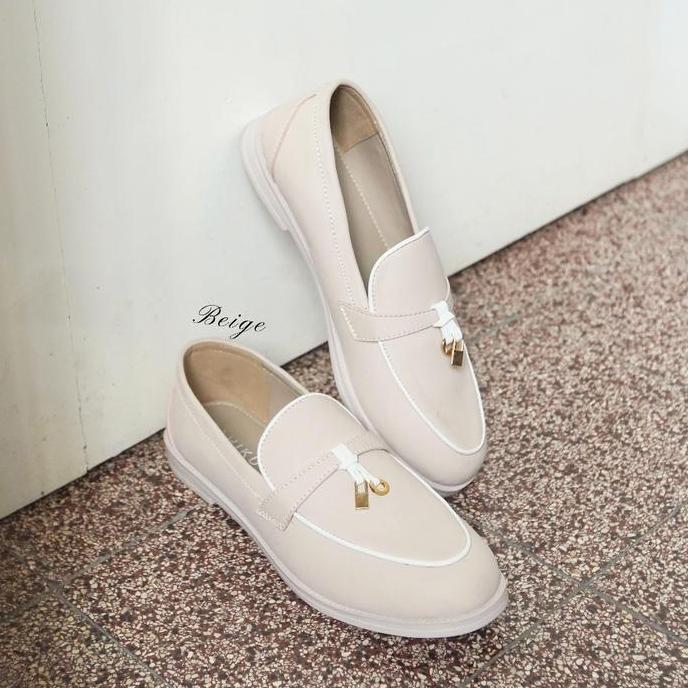 SAHIKU - Olivier Loafers Sepatu Wanita Daily Shoes Woman Flatshoes Casual Ringan Anti Slip