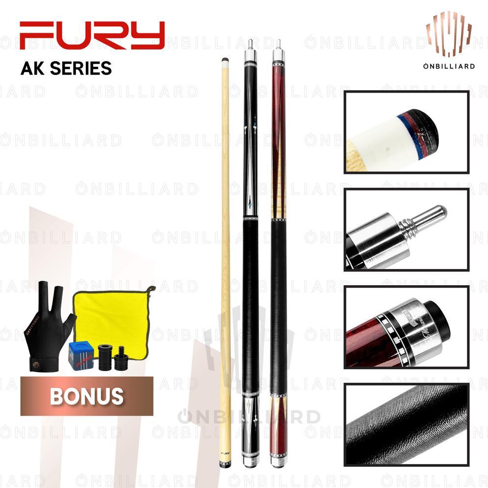 BESTPROMO Stick Billiard Fury AK Series AK-1 AK-2 Cue / Stik Billiar Fury AK