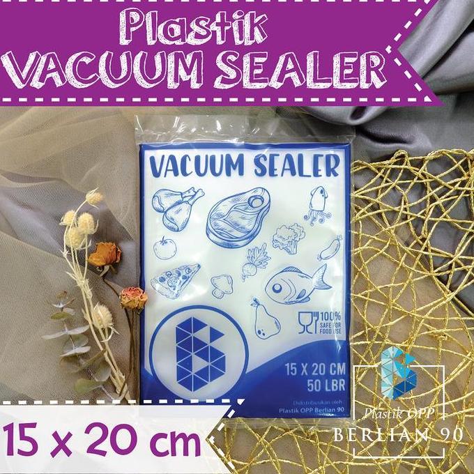 Whatnew- Plastik Vacum Sealer 15 X 0 Cm / Plastik Vakum Sealer Isi 50