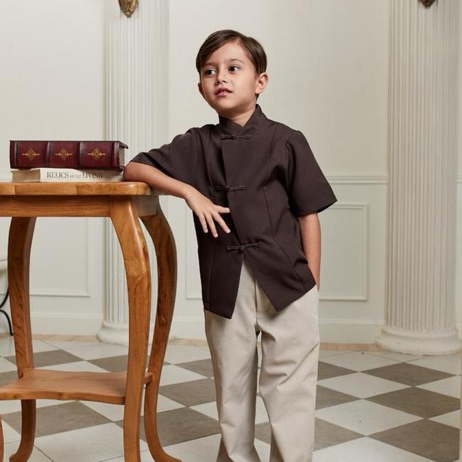 Pilihan - S The Label Daily - Ming Shirt | Atasan Cheongsam Premium Anak Laki-Laki | Kemeja Cheongsa