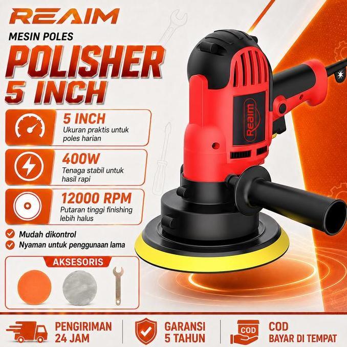TERLARIS - REAIM Mesin Polisher Mesin Poles Mobil Alat Poles Mobil Polisher Mobil Mesin Poles Listri