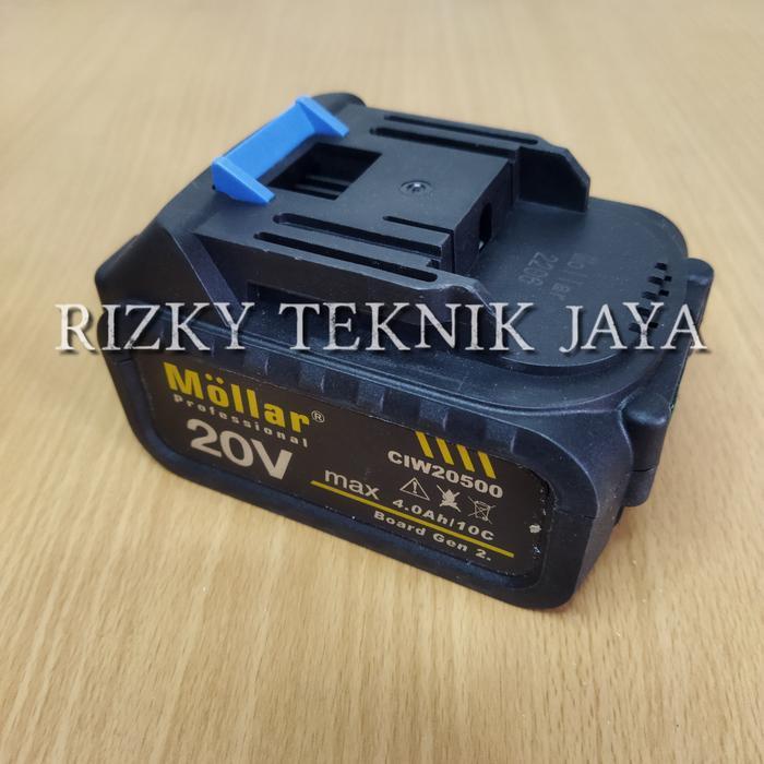 BATERAI BOR MOLLAR CIW20500 CIW20750 20V 4.0AH IMPACT WRENCH MOLLAR