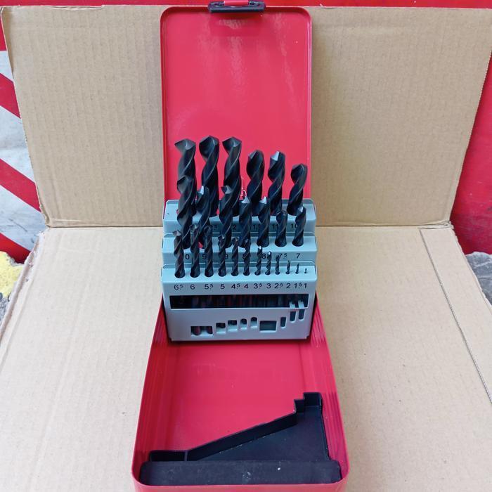 Kugel Drill Bit HSS 25 pcs/set - Kugel Mata Bor Besi HSS 25 pcs/set