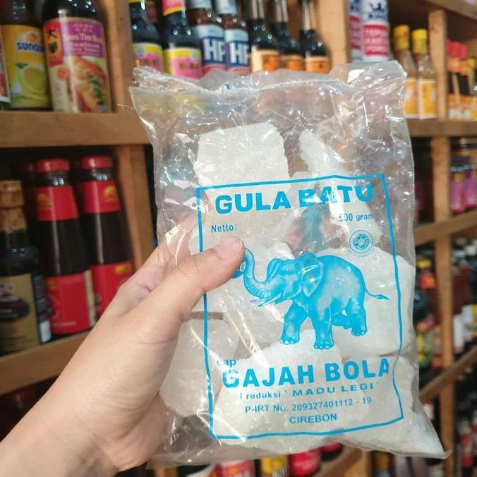 Gula Batu cap Gajah Bola 500gr