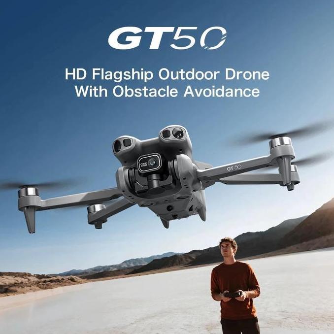 Drone GT50 Pro 8K Camera Large Brushless Motor Drone Fotografi Udara Obstacle Avoidance Screen Remot