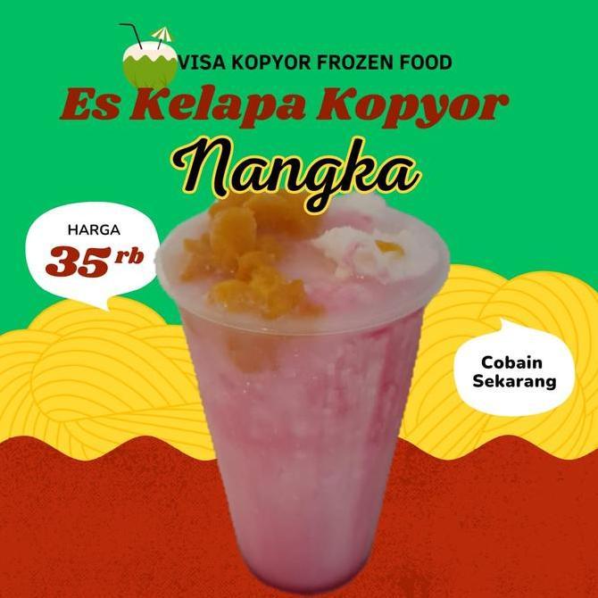 Es kelapa kopyor dengan nangka