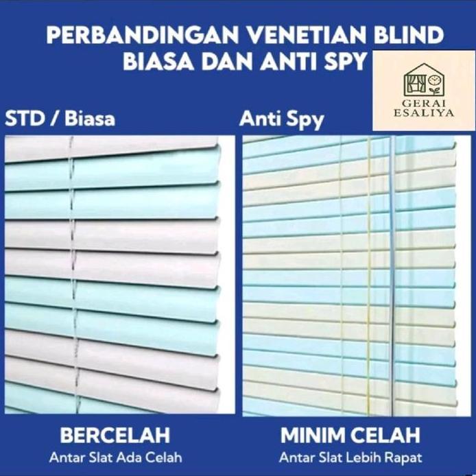 Tirai Jendela Gorden Jendela PVC Venetian Blind Kerei Jendela Tirai Gulung 40x180 60x180 Tirai Jende