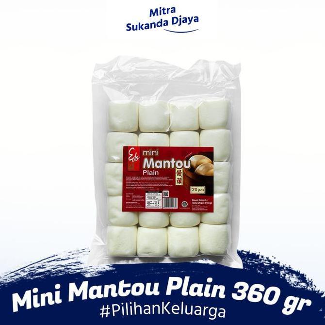 Edo Plain Mantou / Mantau Polos Mini