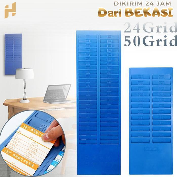 Rak Absensi Kartu 50 Sheet Tempat Kartu Absen Biru Rak Kartu Absen Tempat Kartu Absensi Rak Kartu Ab