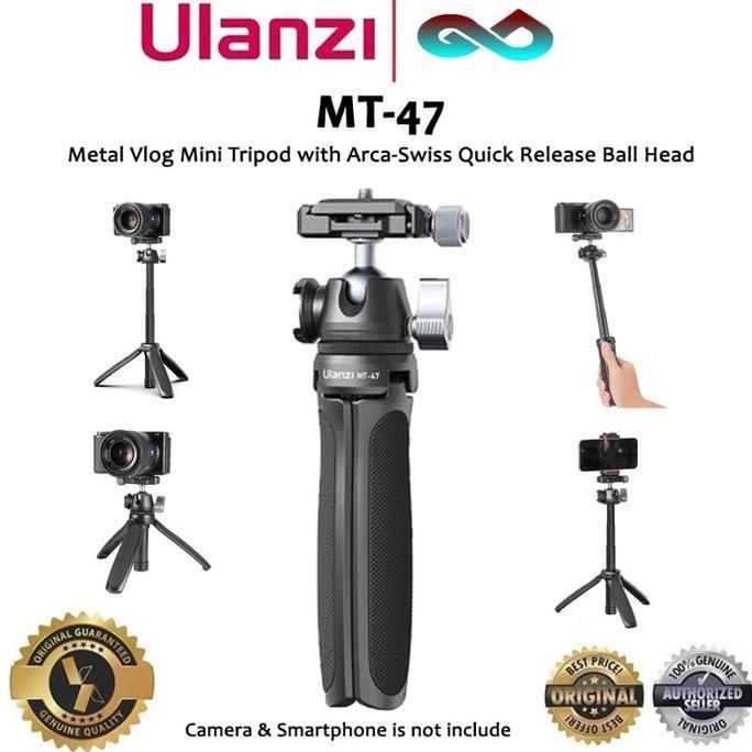Ulanzi MT-47 Metal Vlog Mini Tripod with Arca Swiss Ball Head