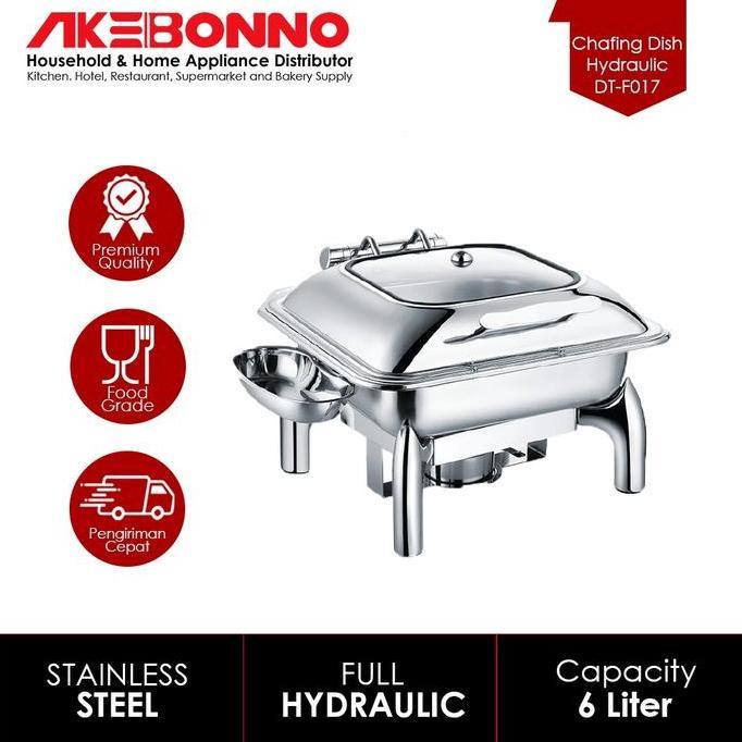 (Best) AKEBONNO - Chafing Dish/Wadah/Tempat Prasmanan Penghangat Makanan Jumbo Multifungsi Stainless