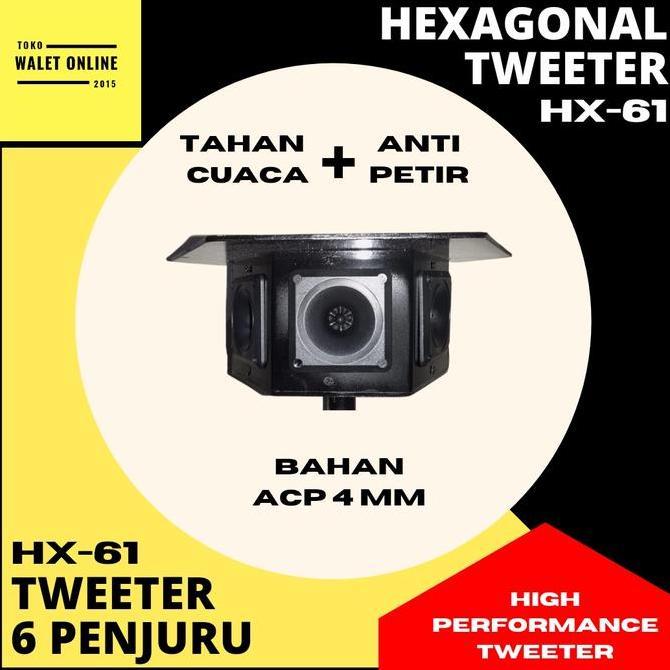 TWEETER HEXAGONAL WALET HX-61 6 PENJURU MURAH BERKUALITAS
