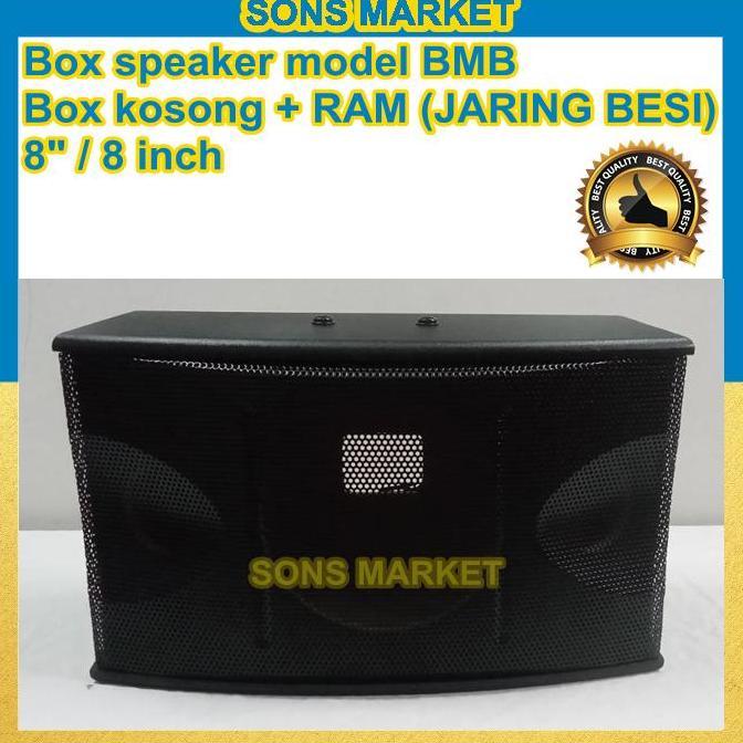 BOX SPEAKER 8 inch MODEL BMB + RAM JARING BOX KOSONG MODEL BMB 8in