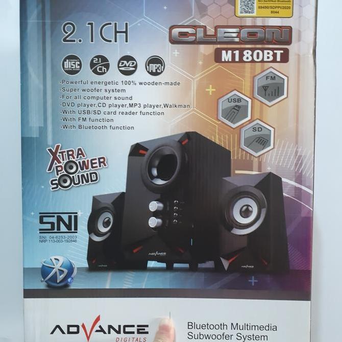 Speaker Advance M180BT Bluetooth / FM / Subwoofer System