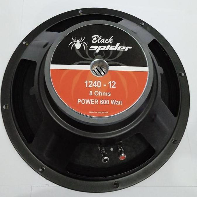 Speaker Black Spider BS 1240 Mid Bass Full Range Black Spider 12 Inch BS 1240 Woofer 12 inch