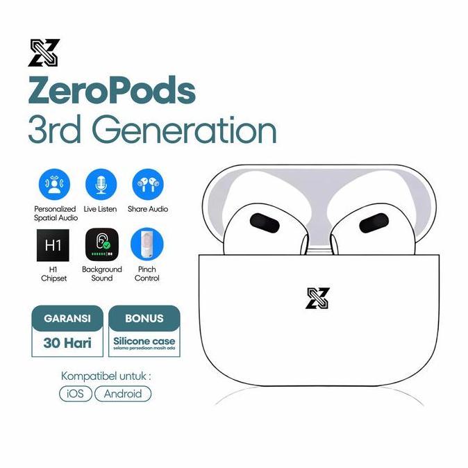 Earphone Bluetooth 3rd Generation with Spatial Audio Magsafe Charging Headset Wireless for Iphone 13