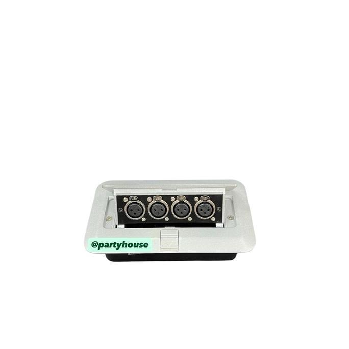 Box terminal jack canon female perempuan. Box terminal jek canon xlr . Terminal canon jack isi 4 pan