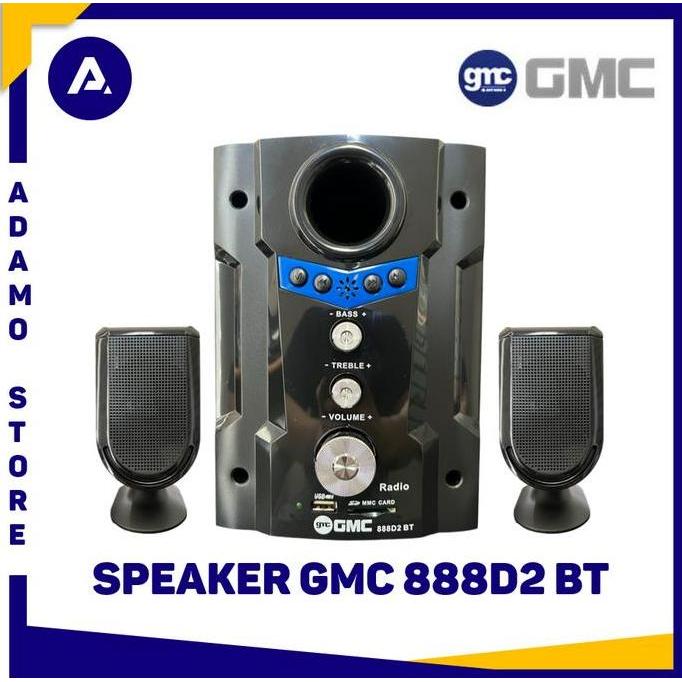 Speaker Multimedia 2.1 Stereo GMC 888D2 BT Bluetooth Speaker Aktif