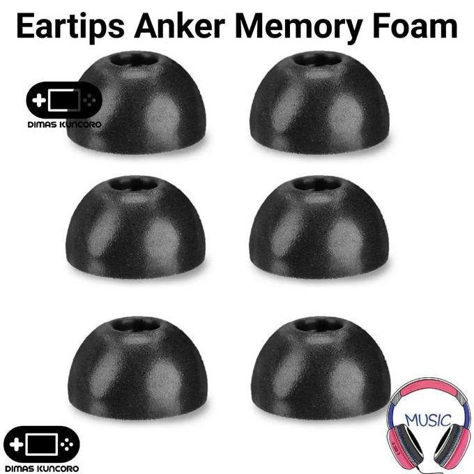 Eartips Anker Memory Foam busa soundcore sleep a10 space a40 sport x10 x20 vr p10 r100 ear tip tips 