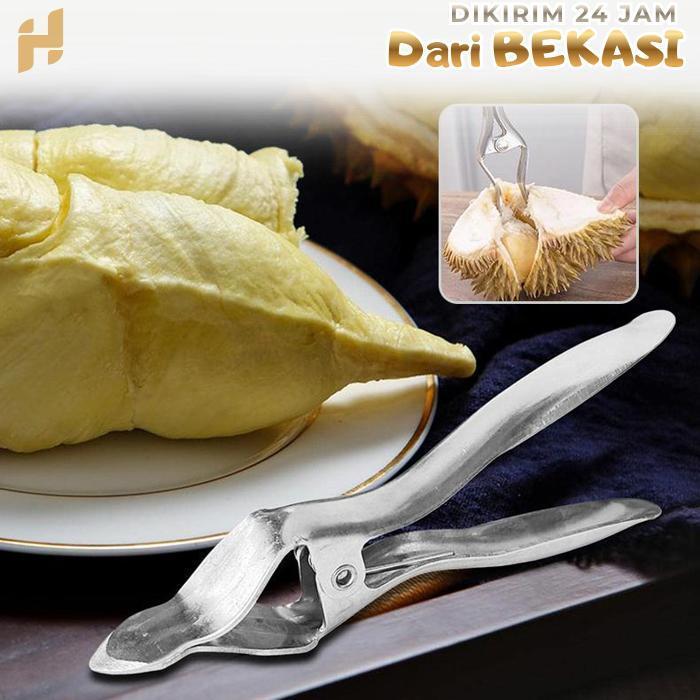 Stainless Steel Alat Pembuka Durian Klip Pembuka Durian Tang Pengupas Durian Alat Pemecah Kulit Duri