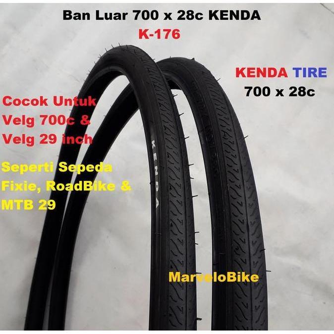 Ban Luar Sepeda Fixie Roadbike Mtb 29 700 X 28C Kenda