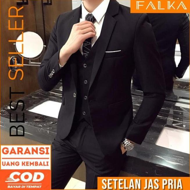 Diskon 3 In 1 Set Jas Pria Tuxedo Pria Setelan Jas Pria Formal