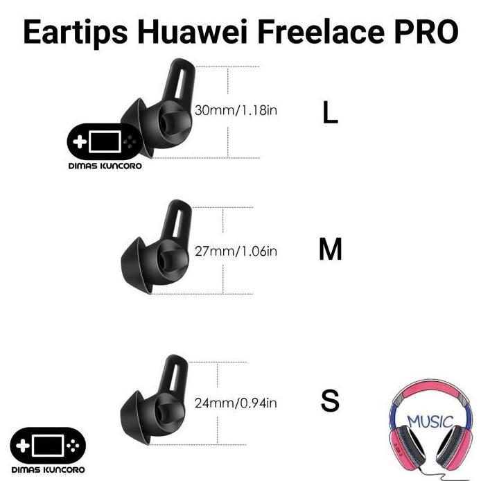 Eartips Huawei Freelace Pro SERIES silicone silicon 1 2 earphone tws heatset huawei Freelace pro 1 2