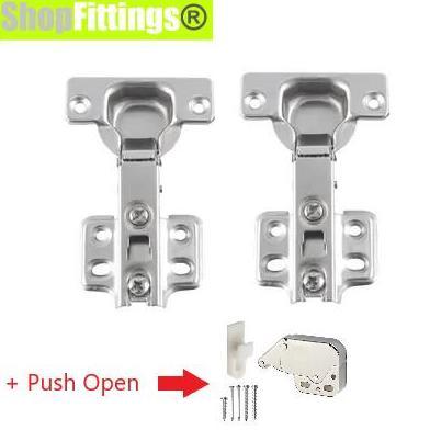Engsel Sendok Lurus Pintu Lemari Push Open Include Minilatch Mini Keces 35mm X1Pair