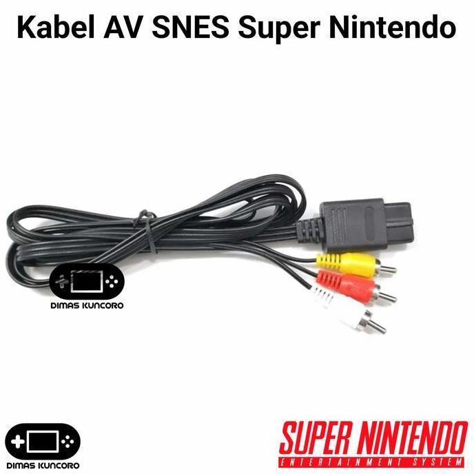 Kabel AV SNES Super Nintendo tv cable audio video super nintendo snes sufami super famicom gamecube