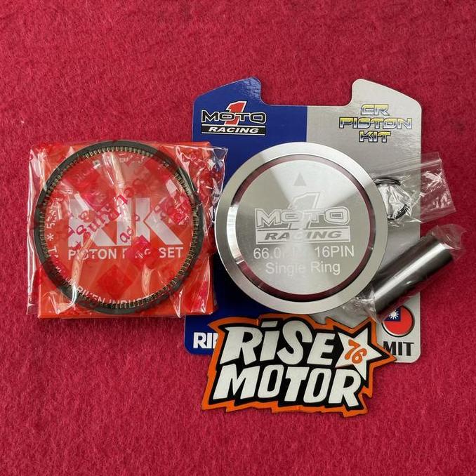 PISTON MOTO 1 SINGLE RING 66 PEN 16