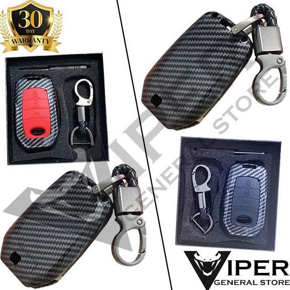 Case Carbon Smartkey Cover Key Kunci Toyota Fortuner Venturer Innova