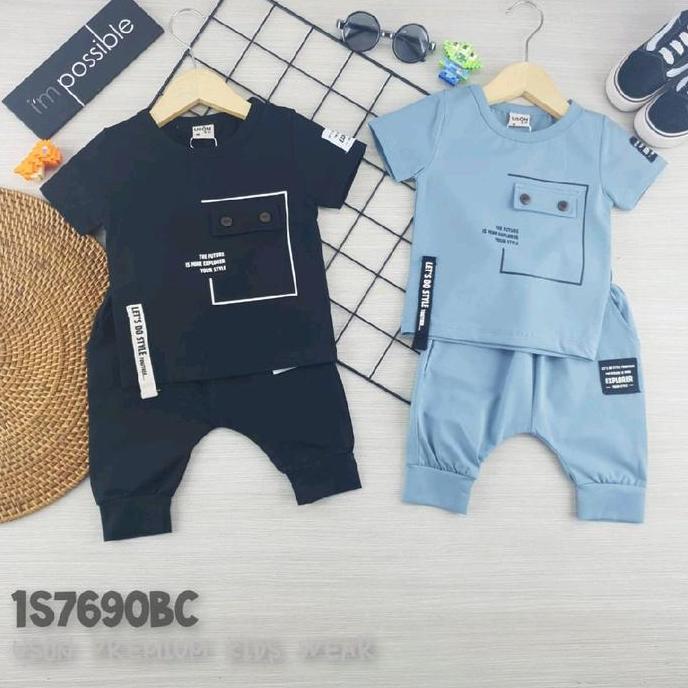 Child- Setelan Uson Celana Kaos 7/8 Anak Cowok Sk