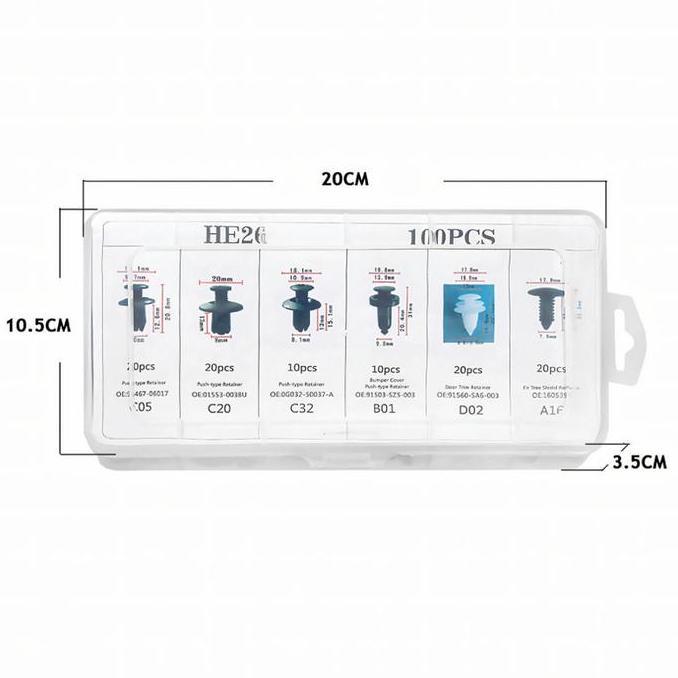 Klip Bumper Mobil Baut Rivet Mobil / Baut Rivet Baut Rivet Mobil / Rivet Screw Baut Body Mobil Baut 