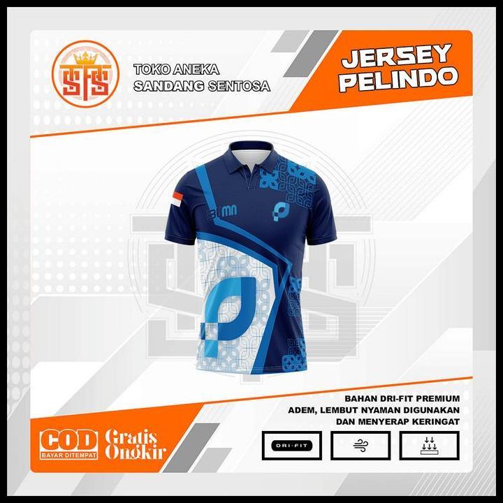 Tass Jersey Polo Pelindo (Pt Pelabuhan Indonesia) Pendek / Kaos Olahraga Damkar / Dri-Fit Milano Pre