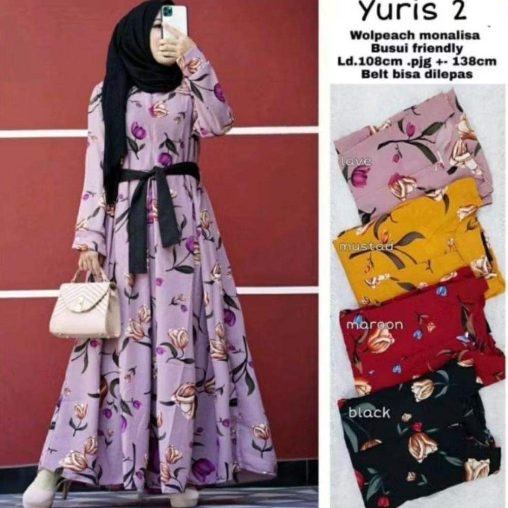 HOT PRODUCT GAMIS BUNGA TULIP // GAMIS TULIP KATUN PREMIUM