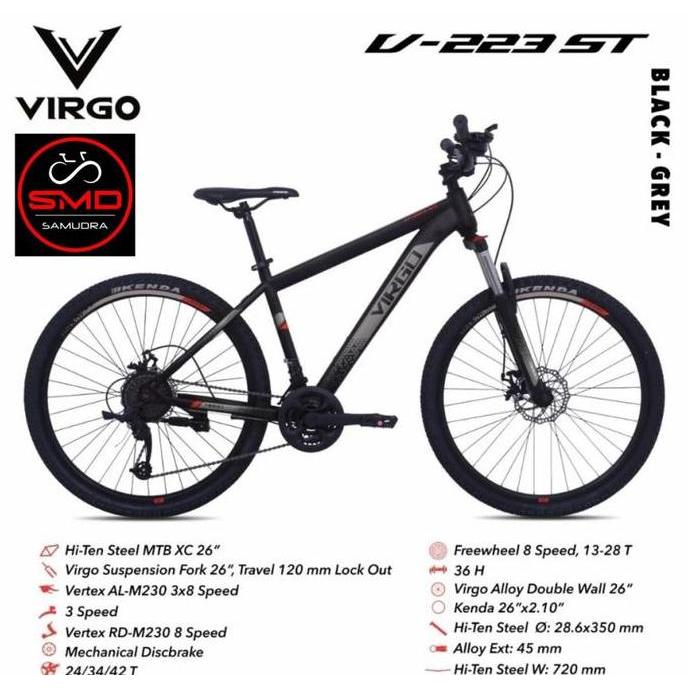 Grosir Sepeda Gunung Mtb 26 Merk Pacific Virgo Bypacific 8Sp Murah Bdg