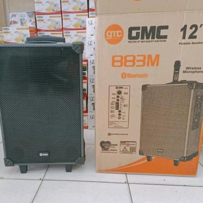 GMC 883M Speaker Portabel/Ampli Meeting BLUETOOTH 12 inch Deskripsi Speaker Portable GMC 883M Blueto