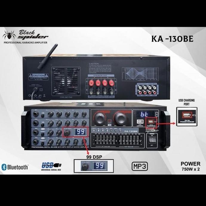 AMPLI BLACK SPIDER KA 130 BE AMPLIFIER BLACKSPIDER KA 130BE KA130BE
