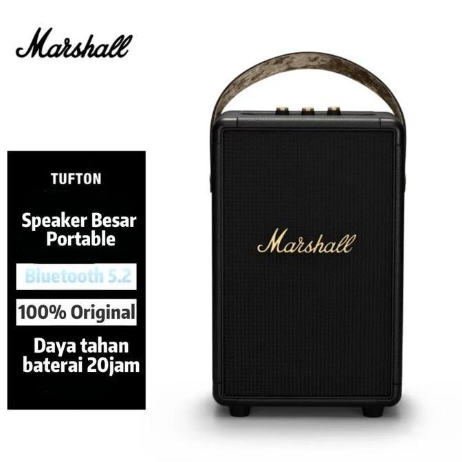 MARSHALL TUFTON Speaker Portable Besar | Speaker Bluetooth Nirkabel Kualitas Audio Orinal
